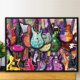 thumbnail image 2 of 5D DIY Taladro Diamante Pintura Color Guitarra Kit Del 40x30cm, 2 of 9