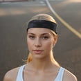 thumbnail image 2 of Unique Bargains 1 Pc Sports Headband for Yoga Black Gray, 2 of 6