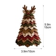 thumbnail image 6 of DIY Christmas Tree Sewing Kit, Fabric Patchwork Kit with Felt and Tools, Holiday Desktop Craft (Colorful), 6 of 6