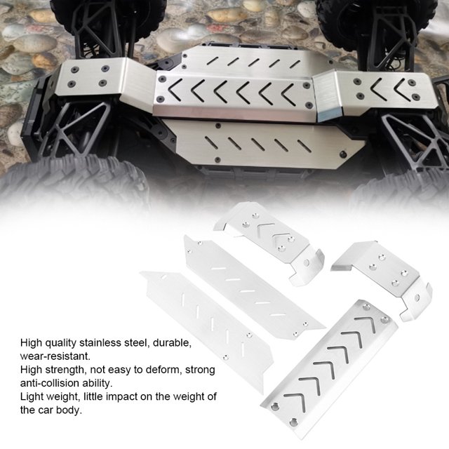 Rc 5Pcs Stainless Steel Chassis Guard Plate Board Protector Fit for X MAXX 1/10 RC Car