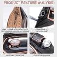 thumbnail image 5 of YAHHU 2200W Handheld Steam Iron with 250ml / 8.45 fl oz Water Tank, Professional Dry and Wet Dual Use Vertical Steaming Electric Clothes Iron for Home and Travel, Elegant Gold, 5 of 9