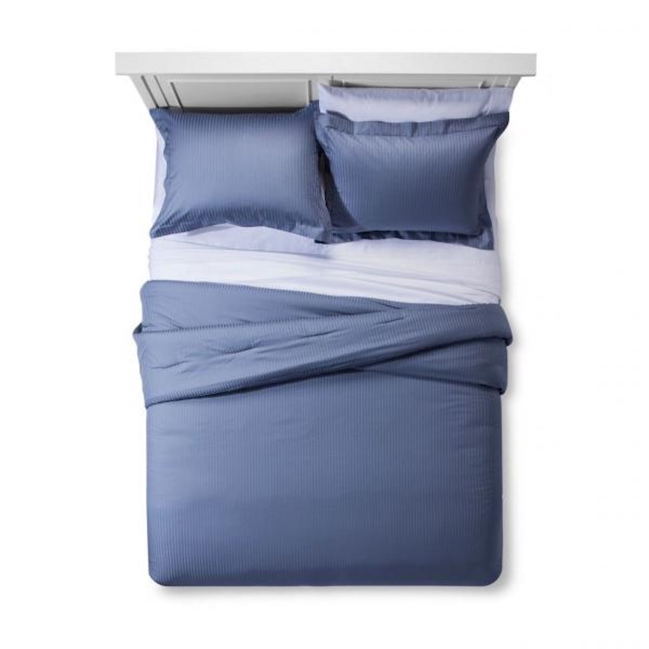 Fieldcrest Spa Blue Damask Stripe Comforter Set (Queen) Walmart Canada