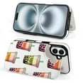 thumbnail image 4 of Compatible with iPhone 11 12 13 mini 14 15 16 Pro Max Plus Wallet Case with Card Holder, PU Leather Kickstand Card Slots Case ( Boba Milk Tea, iPhone 12 mini), 4 of 7