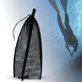 thumbnail image 4 of Bolsa de snorkel y cierre de cordón, correa para el hombro perfecta para hacer snorkel o Negro, 4 of 6