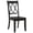 Black, variant on Gray Finish Side Chairs, 2, Back Pine Veneer Casual 2pcs, Veneer, Transitional Glamour