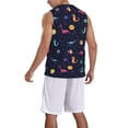 thumbnail image 2 of Sikiie Space Dinosaur Basketball Jersey Reversible Men's Mesh Athletic Sports Shirts Training Practice S-4XLMedium, 2 of 6