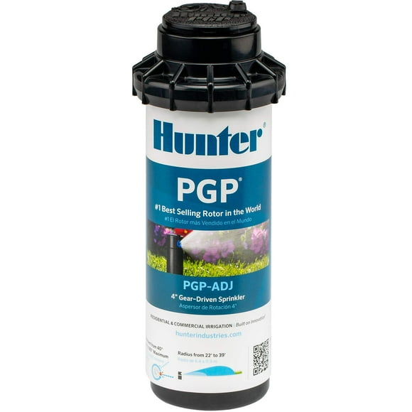 Cabezal Aspersor Hunter PGP-ADJ 3/4" Rotor 40°-360° 22-39 pies Paquete de 2