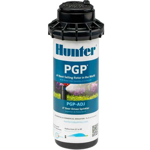 Cabezal Aspersor Hunter PGP-ADJ 3/4" Rotor 40°-360° 22-39 pies Paquete de 2