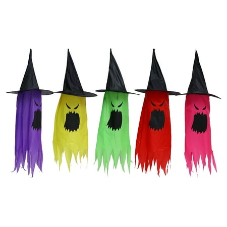 

Hemoton Halloween Pendant Decor Hat Hanging Festival Ghost Scene House Haunted Ornament Prop String Lighted Lights Adornment