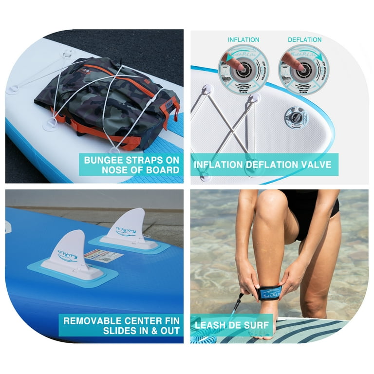 Feath-R-Lite Inflatable SUP Board, Portable Lightweight, Blue