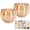 Tulip Amber-2 Pack, variant on Tulip Smoke-grey 3 Pack Glass Lamp Shades, Replacement Mini for Table Wall Chandelier
