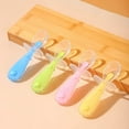 thumbnail image 2 of Gentle Scoop Baby Silicone Trainer Spoons with Choke Guard, 4pk, Pink/Purple, 2 of 5