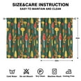 thumbnail image 2 of Mushroom Curtains-Blackout Curtains Bedroom Decor Living Room Darkening Grommet Window Drapes 2 Panels Set 53x63 inch, 2 of 2