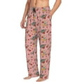 thumbnail image 6 of Honiee Retro 70s 60s Hippie Flower for men - a sleek fusion of Straight Pajama Pants, versatile Lounge Pants, and cozy Sleepwear, all rolled into one-Medium, 6 of 6