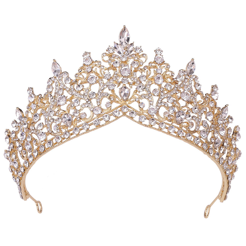 Dheera Bridal Crown Headdress Crystal Wedding Dress Party Styling Hair ...