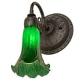 thumbnail image 5 of 5.5" Wide Green Tiffany Pond Lily Wall Sconce, 5 of 7