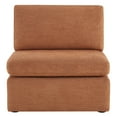 thumbnail image 2 of CHITA Modern Fabric Armless chair with Reversible Chaise for Living Room Bedroom, Terracotta, 2 of 6