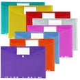 thumbnail image 2 of Carpeta de almacenamiento de facturas de plástico PP engrosado con 11 orificios, etiqueta de hojas sueltas, velcro, transparente, 2 of 5