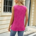 thumbnail image 5 of Scacto Fashion Women's Summer Vest Solid Round Neck Sleeveless T-shirt Tank Tops With Metal Button Design, 5 of 8