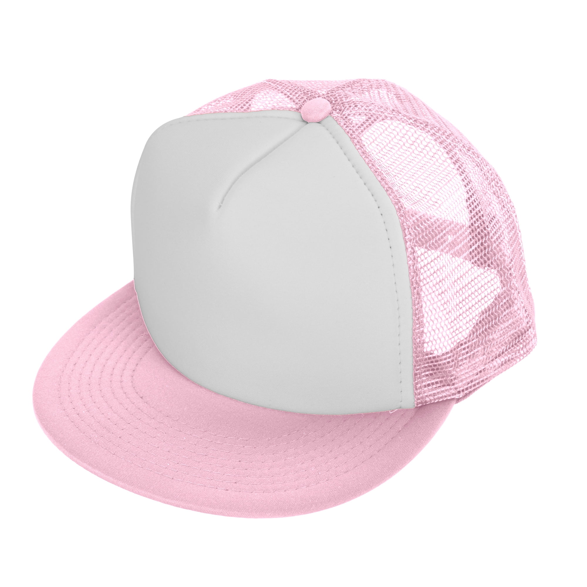 Pink Mopa Girl Classic Flat-Brimmed Trucker Hat Baseball Cap