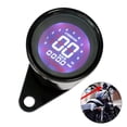 thumbnail image 1 of Universal 12V Motorcycle Digital Speedometer Tachometer Gauge with 7 Color Backlight LCD Display ODO TRIP Function 0 1000RPM 0 199KM H for Most 12V Motors, 1 of 7