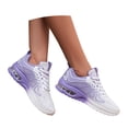 thumbnail image 3 of KANG Fashion Women's Two-Tone Lace-Up Sneakers, Breathable Mesh Running Shoes, Lightweight and Comfortable Casual Walking Trainers for Outdoor Sports Purple 36, 3 of 9