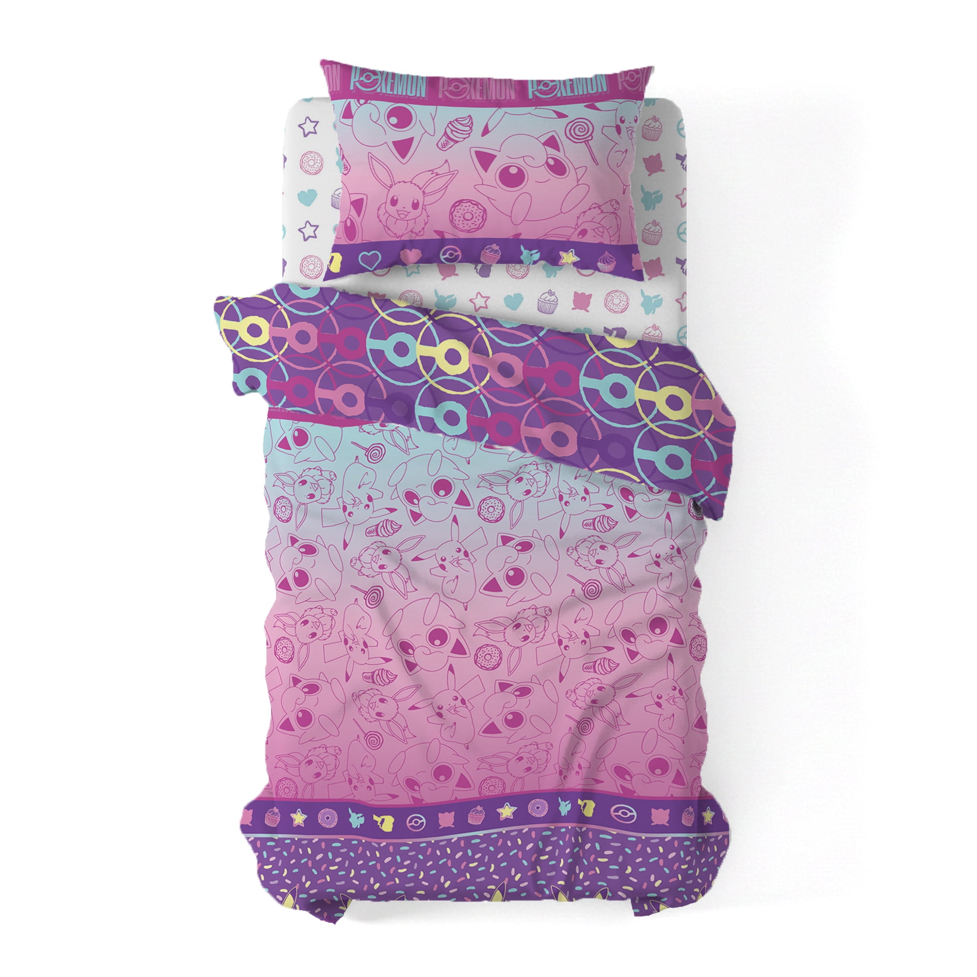 Pokemon Light And Sweet Twin Bed in a Bag Bedding Set