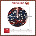 thumbnail image 2 of Rateoe Red Blue White Stars Pattern Christmas Tree Skirt with Ties, Christmas Tree Decorations, Farmhouse Christmas Decor Xmas Holiday Decorations-36", 2 of 6
