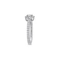 thumbnail image 4 of 1.00 Carat (Ctw I1-I2, H-I) Diamond Halo Engagement Ring in 14k White Gold for Women, 4 of 6
