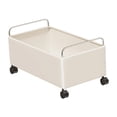 thumbnail image 3 of Carrito con ruedas, organizador de almacenamiento debajo del escritorio, carrito de almacenamiento para el hogar Blanco S, 3 of 9