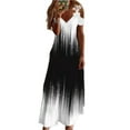 thumbnail image 2 of Robe Formelle Imprimé Floral Dentelle d'Été Ample A-Ligne Robe Maxi pour Banquet, 2 of 13