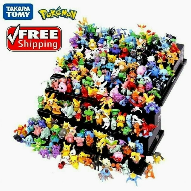 Juego de figuras de Pikachu de Pokémon Go con 144 muñecas para niños