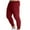 Burgundy, variant on Odeerbi Sweatpants for Men 2025 Casual Solid Fitness Sport Pants Tight Fitting Elastic Waist Pants with Pockets Burgundy