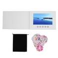 thumbnail image 2 of Video Greeting Card, DIY Blank Video Book with 720P LCD Color Display, 128M Memory Rechargeable Electronic Video Brochure for Video and Photos for Birthday Wedding Anniversary, 2 of 7