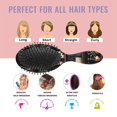 thumbnail image 7 of Black Halloween Skull Book Pattern Hair Brush,Girls Detangling Hair Brush,Glide Through Tangles with Ease for Wet & Dry Hair,8.8"X2.8", 7 of 7