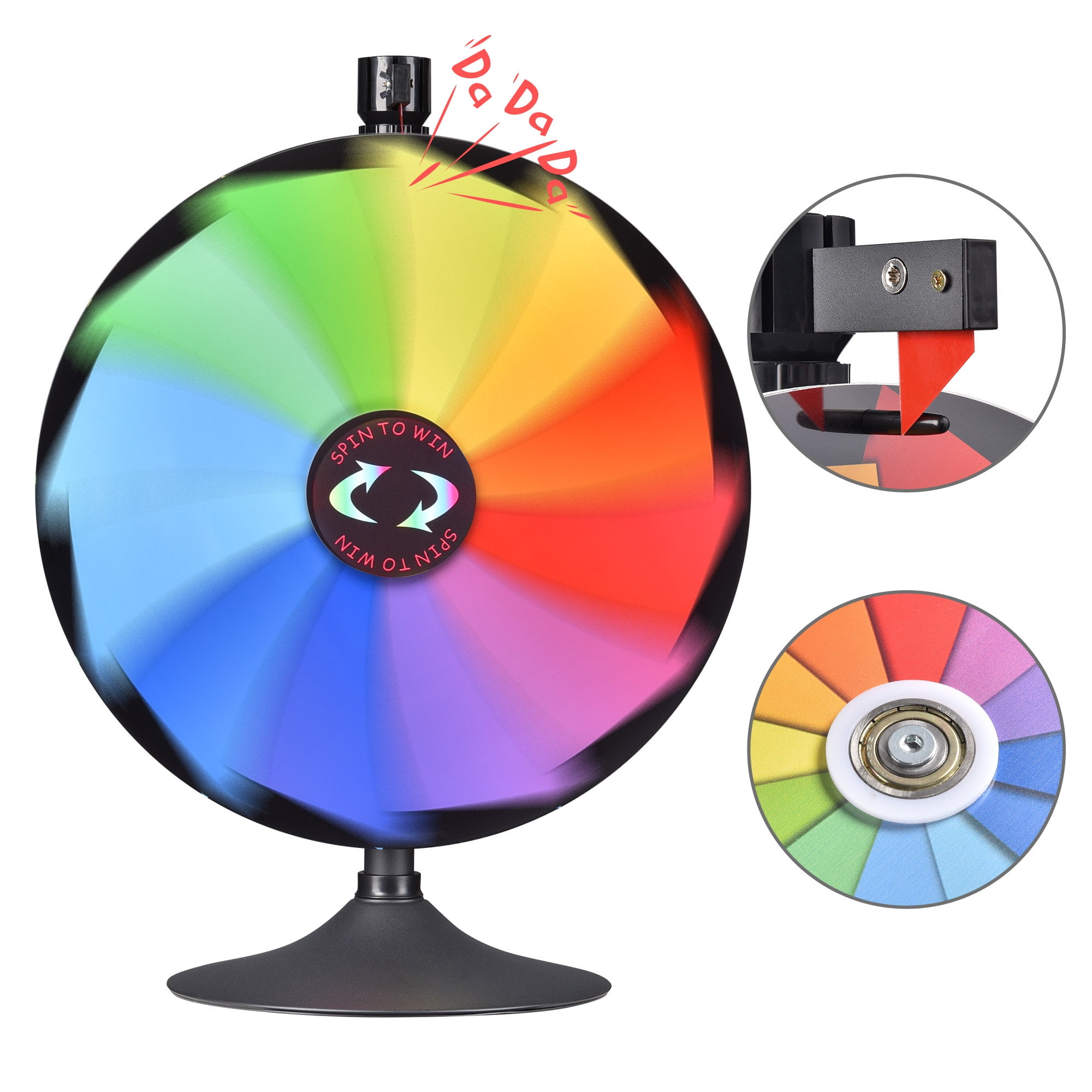 WinSpin Prize Wheel w/ Floor Stand Spinning Wheel 24 – The