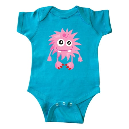 

Inktastic Furry Monster Little Monster Pink Monster Gift Baby Boy or Baby Girl Bodysuit