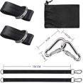 thumbnail image 3 of Hammock Hanging Straps Hammock Strap With Heilwiy Two Hooks, 2x150cm Swing Strap, 3 of 5