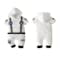 

StylesILove Baby Toddler Boy Astronaut Cotton Onesie Hooded Romper Cosplay Party Halloween Jumpsuit Outfit (36 Months White - Short Sleeve)