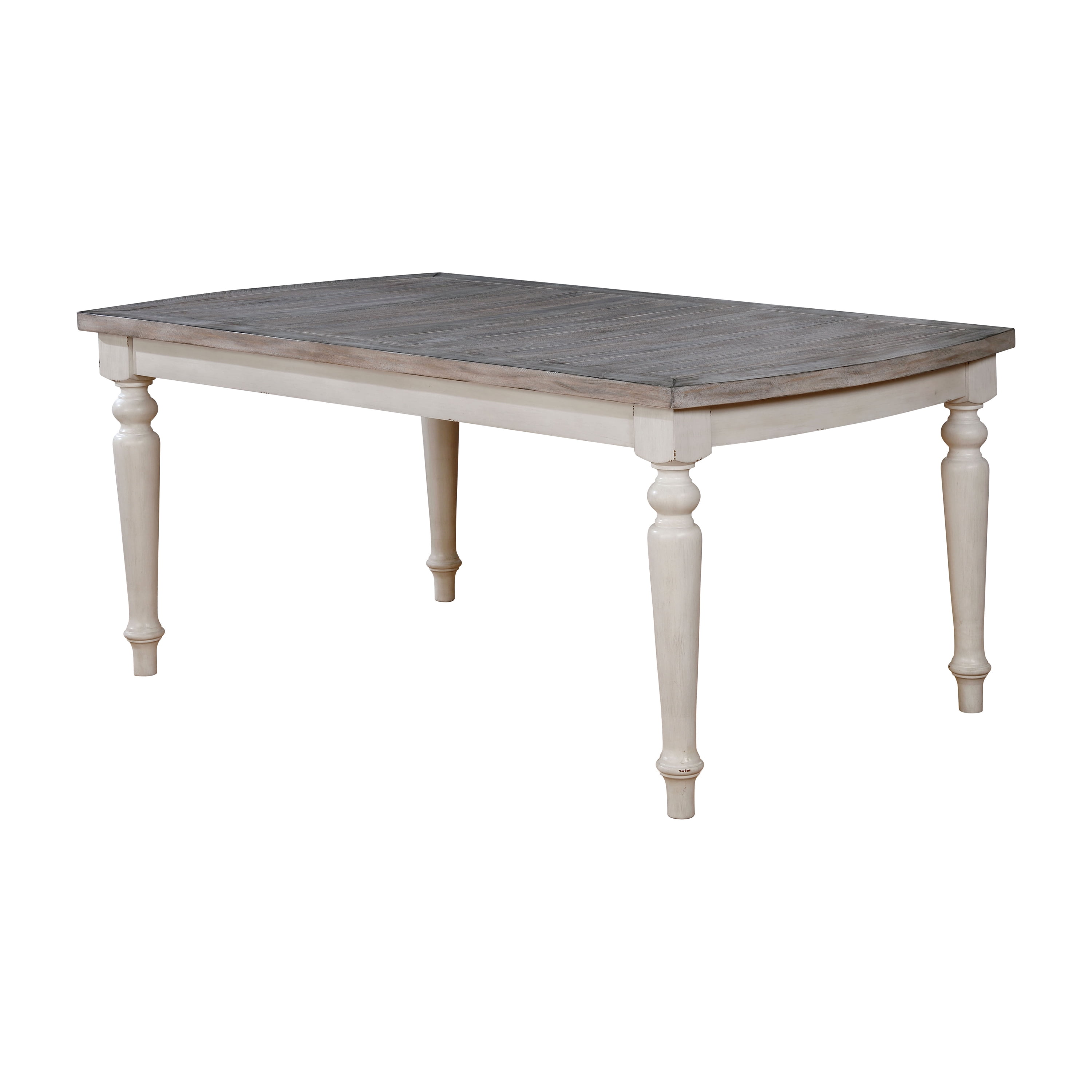 Furniture of America Bergerling Rustic Turned Dining Table, Antique