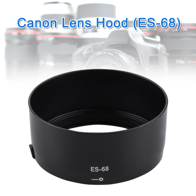 Lens Hood Shade for Sport Cameras case ES-68 Lens Hood Shade for Canon Camera EOS EF 50mm f/1.8 STM Lens， PVC Material for Sport Cameras