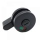 thumbnail image 1 of Accesorios para mamparas de baño con cerradura indicadora sin personal para baños públicos, cerradura indicadora de puerta para mampara de plástico de nailon negro, 1 of 5
