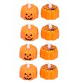 thumbnail image 1 of 8pcs Luces de calabaza de Halloween que brillan intensamente luces de calabaza calabaza luces de noche, 1 of 6