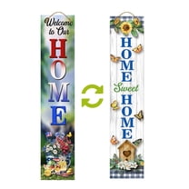 Briarwood Lane Welcome To Our Home Pine Reversible Porch Leaner