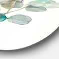 thumbnail image 2 of Designart 'feuilles d'Eucalyptus I' Art Mural Rond en Métal Style Ferme, 2 of 3