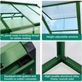 thumbnail image 6 of Homhougo 6x10 FT Greenhouse, Large Aluminum Greenhouses for Outdoors, Heavy Duty Polycarbonate Greenhouse with Roof Vent, Walk-in Green Houses for Winter Garden, Backyard, Patio, Lawn, Easy Assembly, 6 of 7