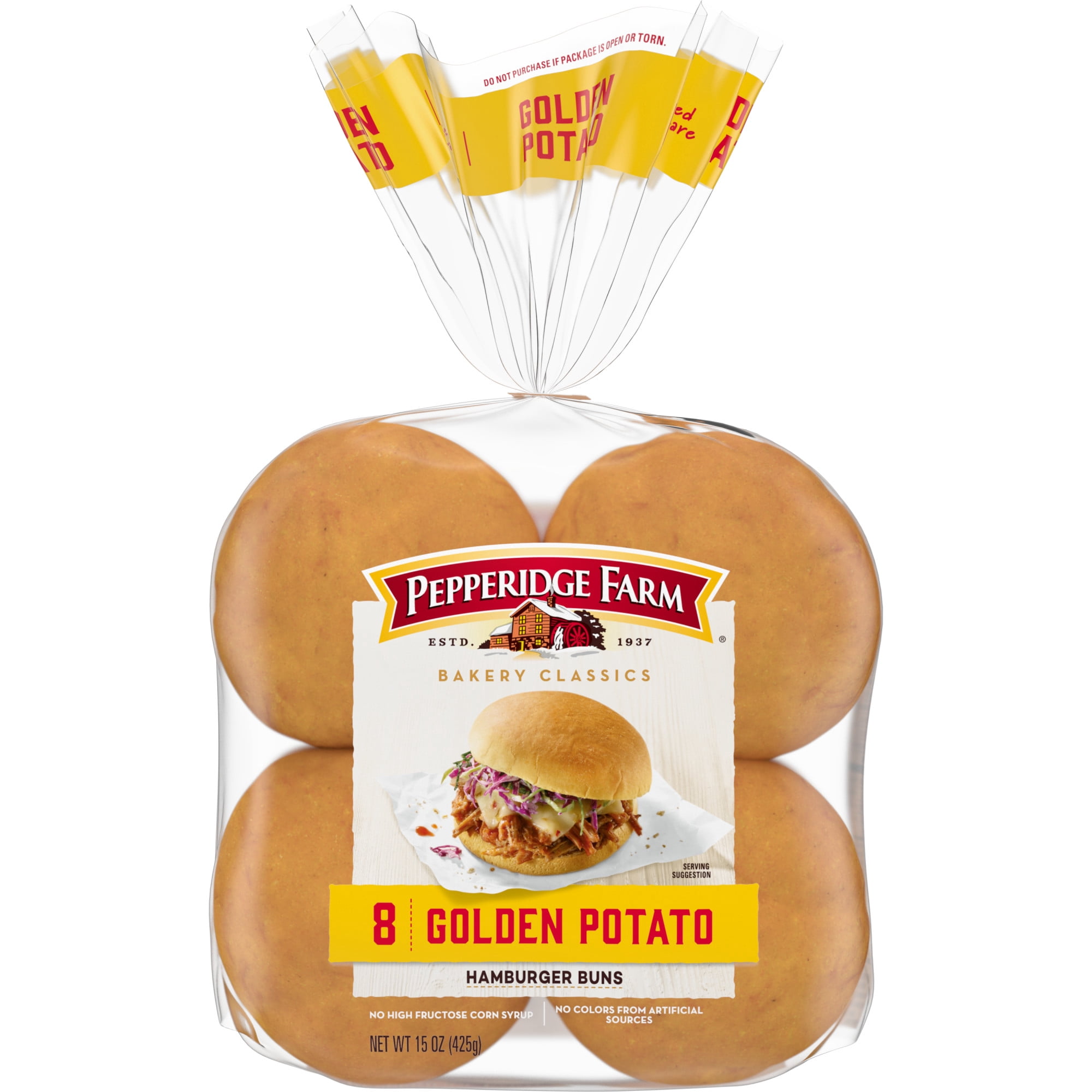 Pepperidge Farm Golden Potato Hamburger Buns, 8-Pack Bag