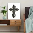 thumbnail image 5 of Qisvanset Ornate Cross Meditation Space Canvas Wall Art 15.75x11.81 Inches, 5 of 8