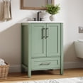 thumbnail image 2 of QinaQin Bathroom Vanities Include Ceramic Washbasins, Bathroom Storage Cabinets with Drawers and Two Soft-Closing Doors, and Single-Bowl Bathroom Vanities with Integrated Countertops, 2 of 7