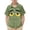 Army Green C, variant on Boys Short Sleeve Button Down Shirt with Funny Winking Face Graphic, Yellow Kids Playful Print Polo, Stretch Casual Top,Size 5 T